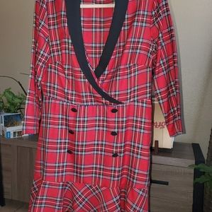 Plaid tartan dress